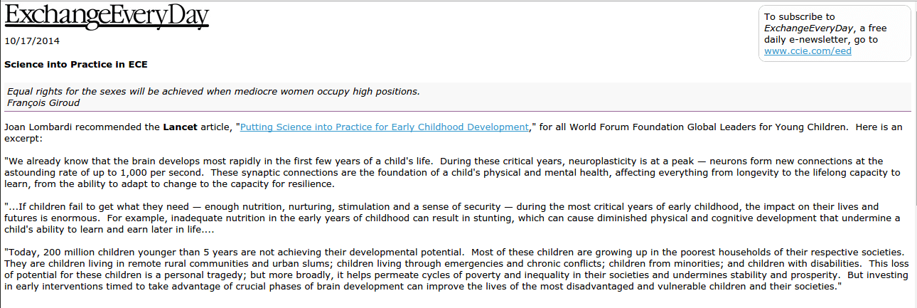 science into practice